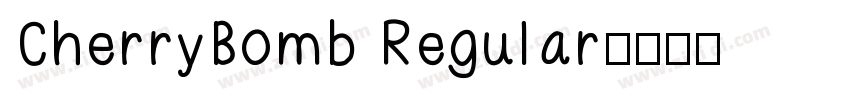CherryBomb Regular字体转换